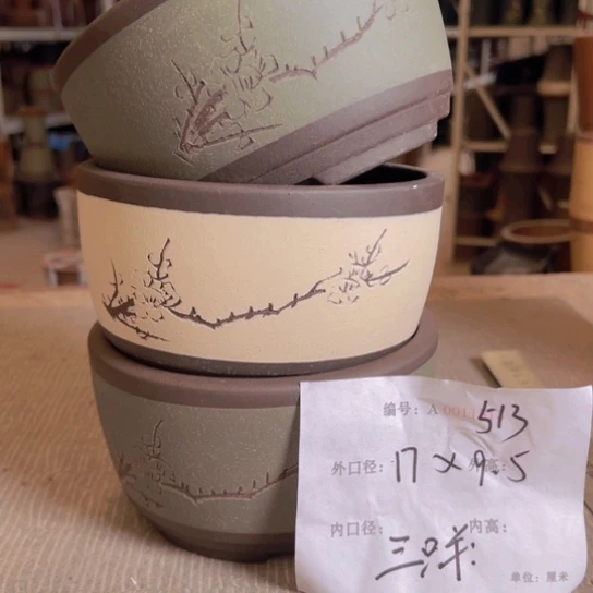 紫砂花盆紫紫砂盆