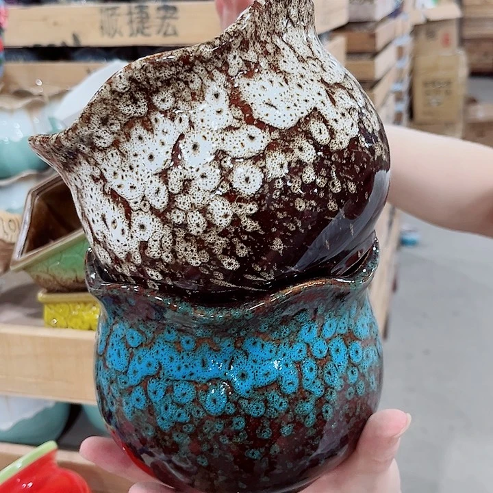 有孔.凑单10元陶瓷花盆发货！