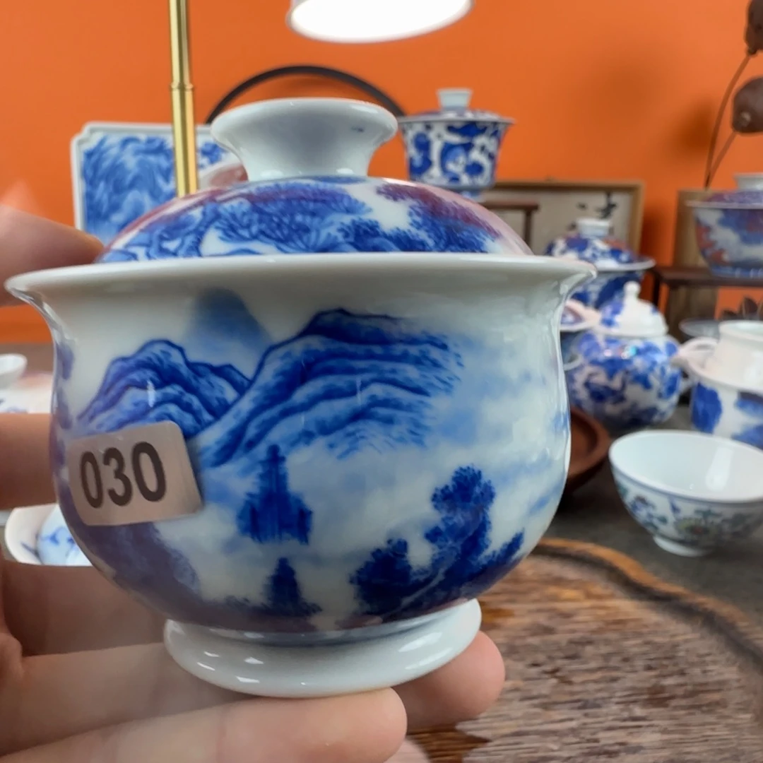 瓷片景德镇手绘青花茶器030