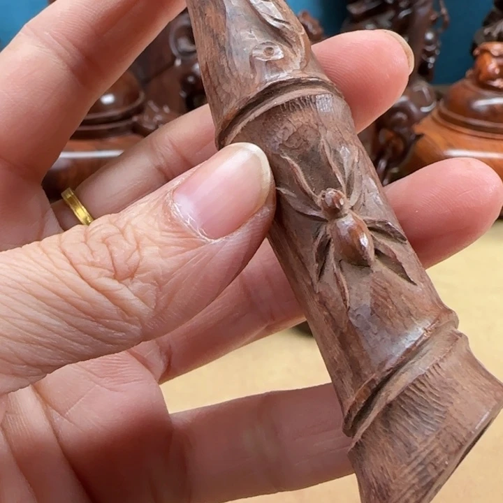 黄花梨/降香黄檀竹节把件