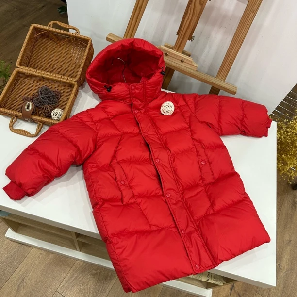 23497冬季中童运动长款羽绒服TD