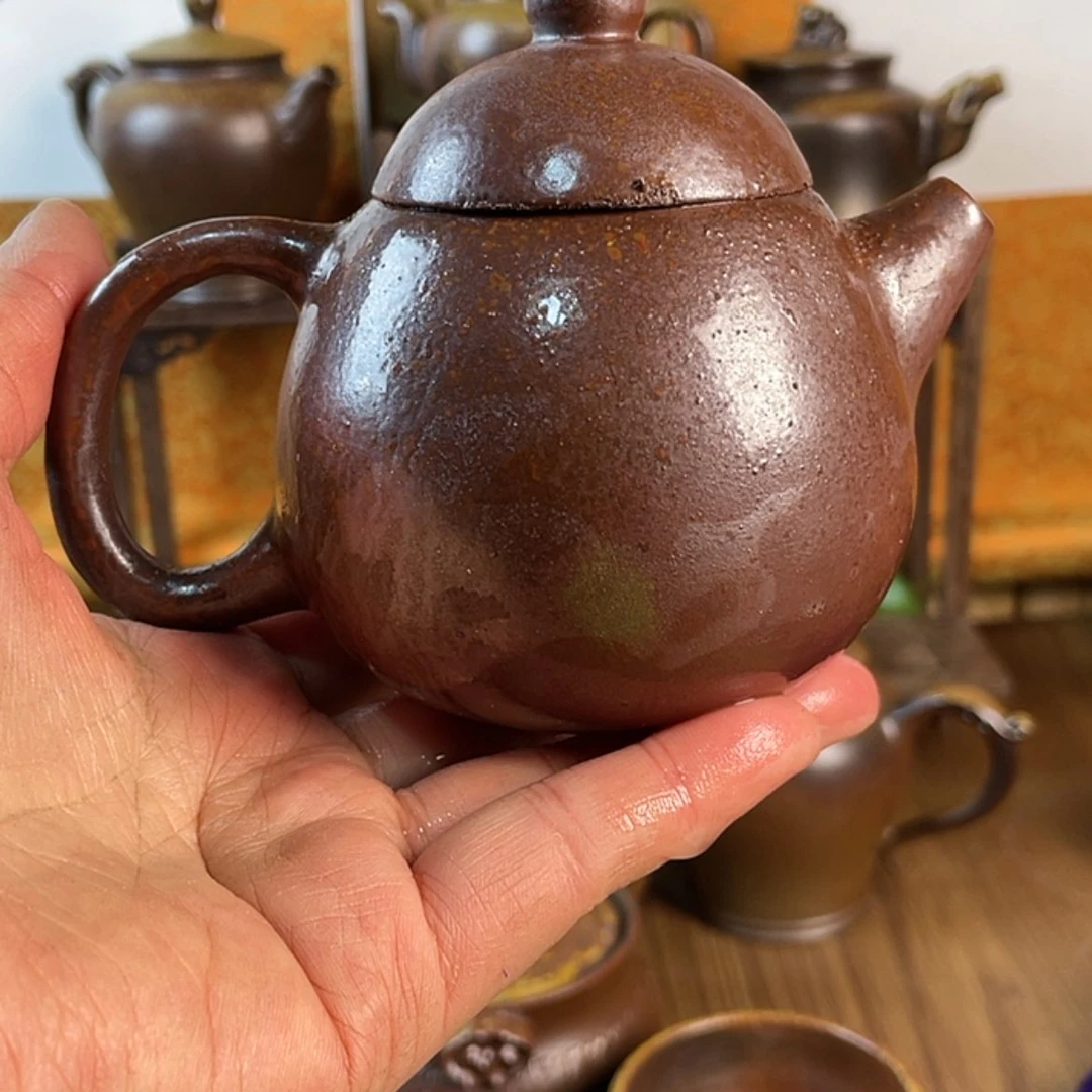 【闪购商品】顺*柴烧茶壶容量200毫升左右微瑕