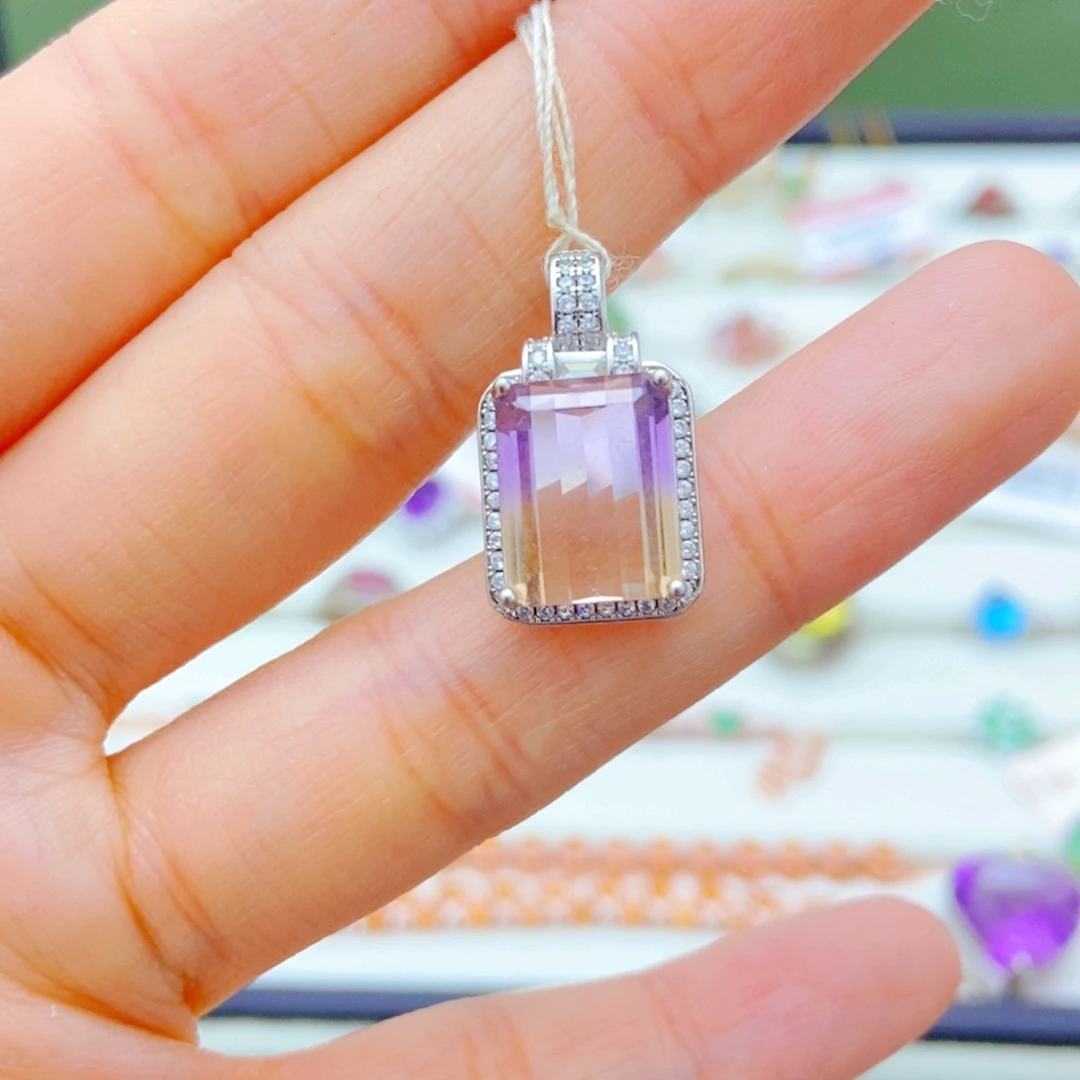 吊坠(赠链)银S925镶嵌水晶