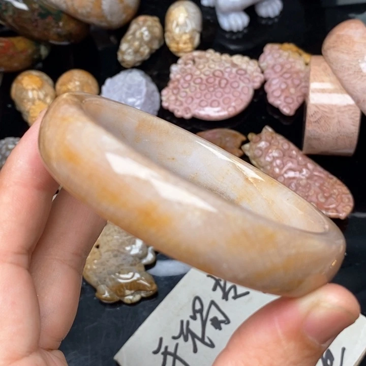 硅化珊瑚（珊瑚玉）手镯未镶嵌62