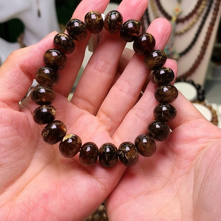 未镶嵌琥珀手串12黑花蜡