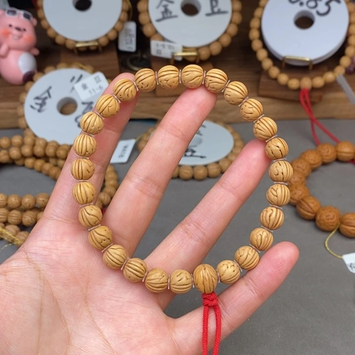 文玩核桃手串三道筋9尺寸误差0.5之间抛光