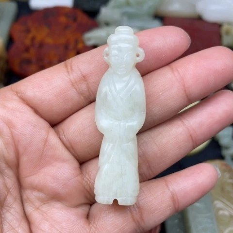 蛇纹石玉未镶嵌颈饰28