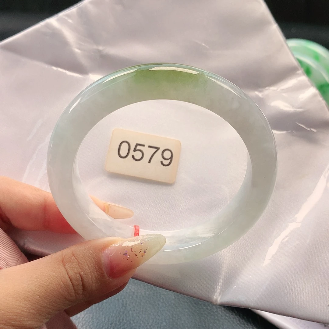 未镶嵌手镯翡翠61 天然缅甸a货翡翠0579