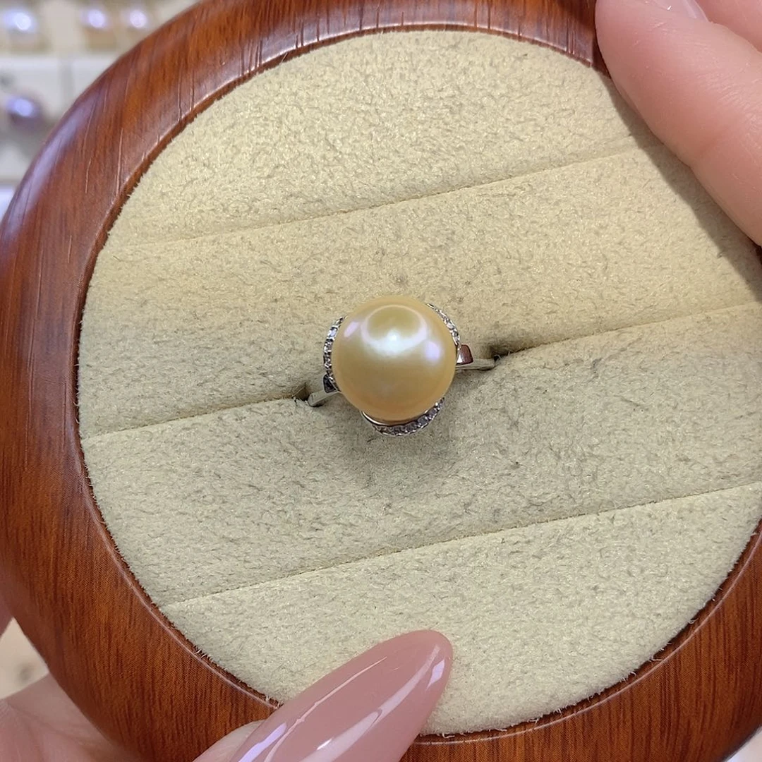 淡水珍珠合金戒指F