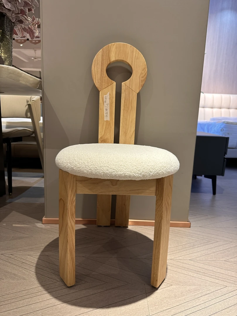 【包邮】外贸系列钥匙椅/黄木布艺餐椅460*510*940H