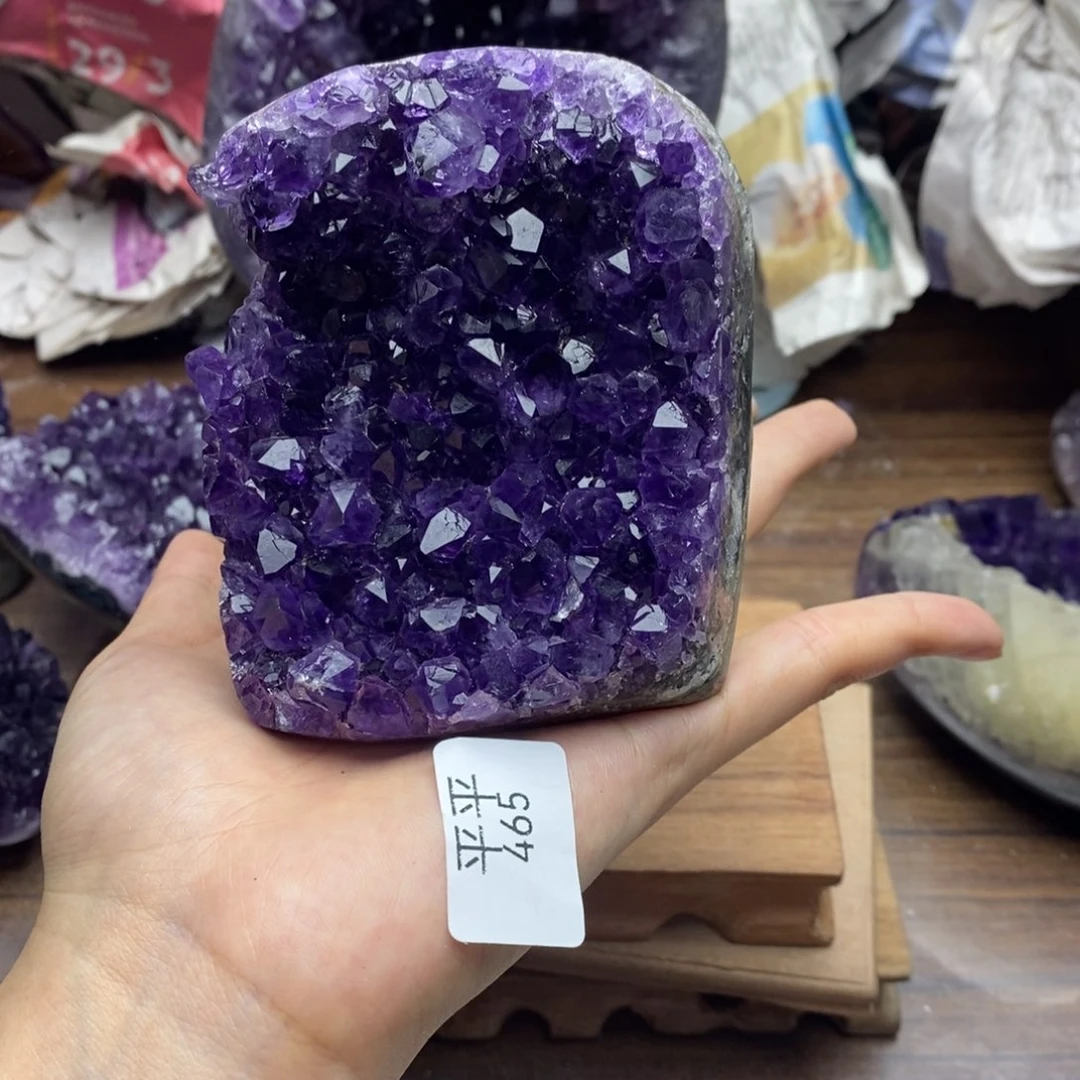 紫晶珠宝半成品未镶嵌