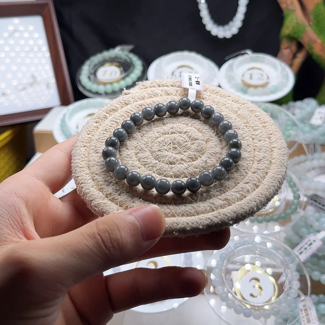 未镶嵌手链翡翠卡7.4