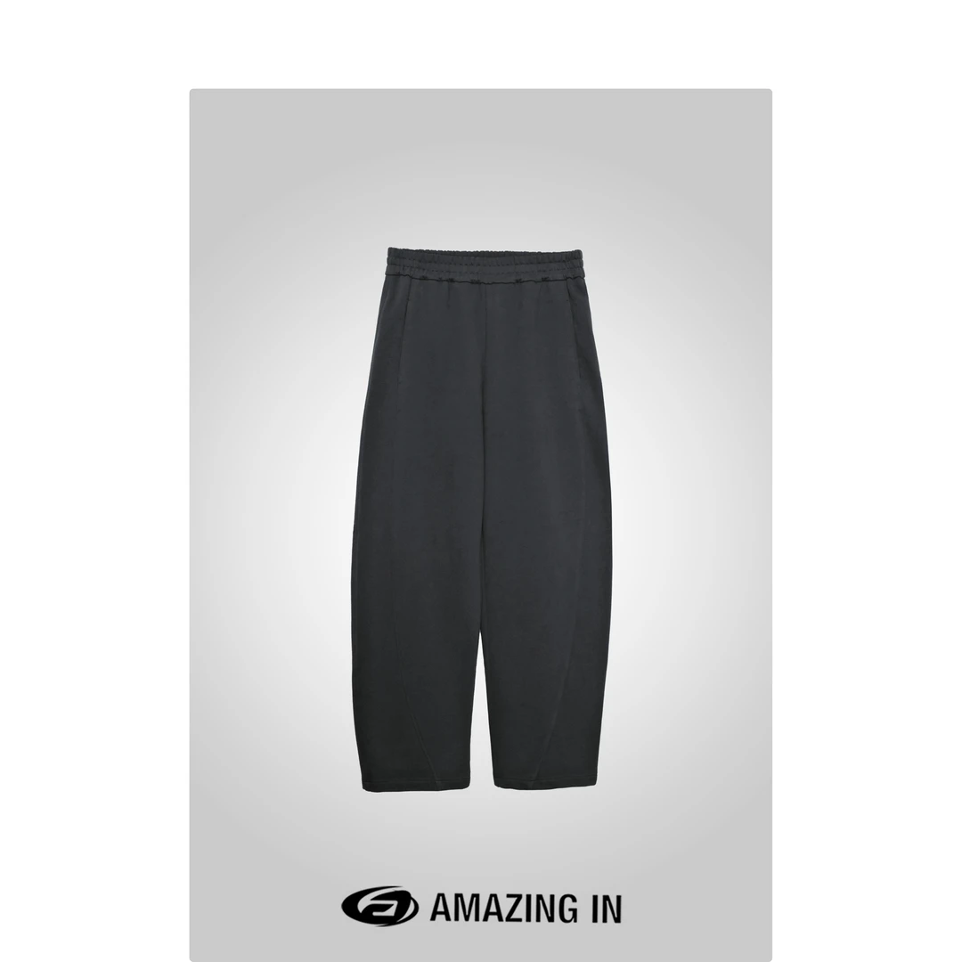 AMAZING IN | 1oo%棉 |  简约纯色松紧腰休闲裤 A240820-YG-43203