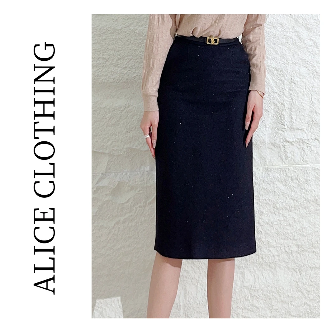 5 ALICE “平步青云”通勤半裙优雅简练 显带 S1032171T