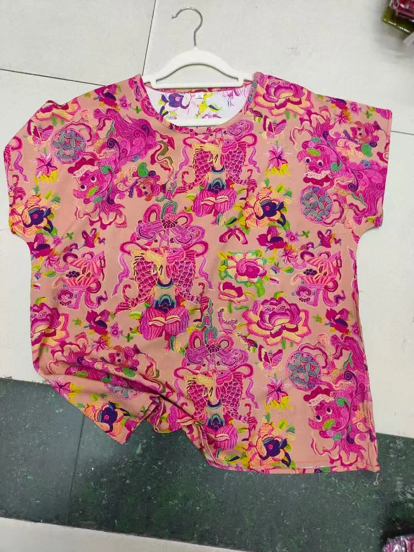 恒鑫安小飞袖人造棉绵绸小衫