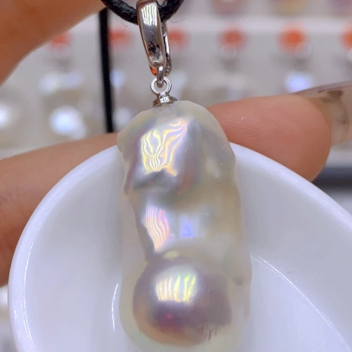 未镶嵌淡水珍珠吊坠(赠链)