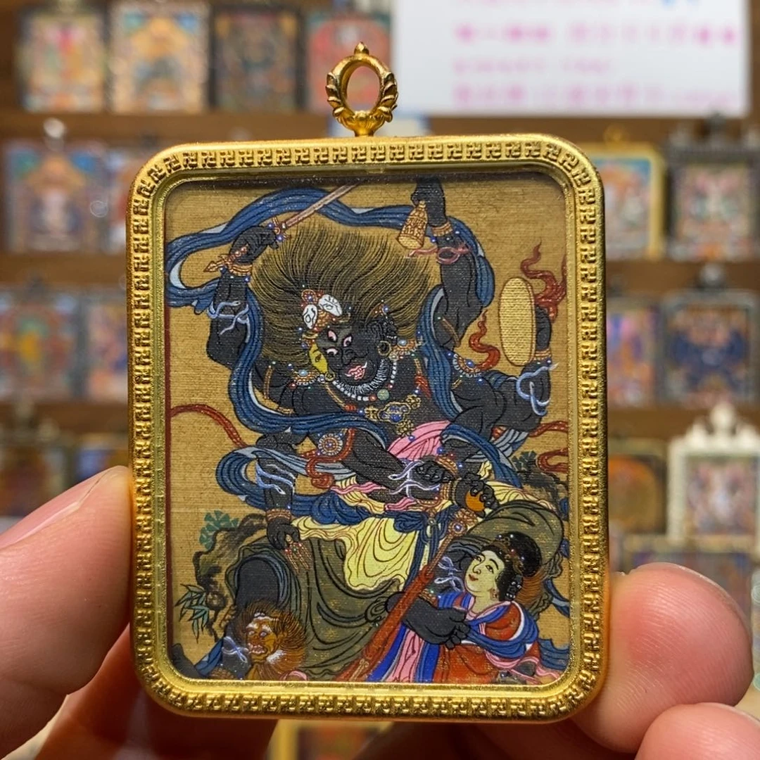 吊坠z*e开播特惠手绘不动唐卡