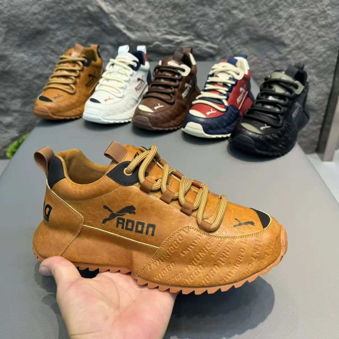 男士秋季厚底增高休闲时尚百搭运动鞋男鞋阿甘鞋