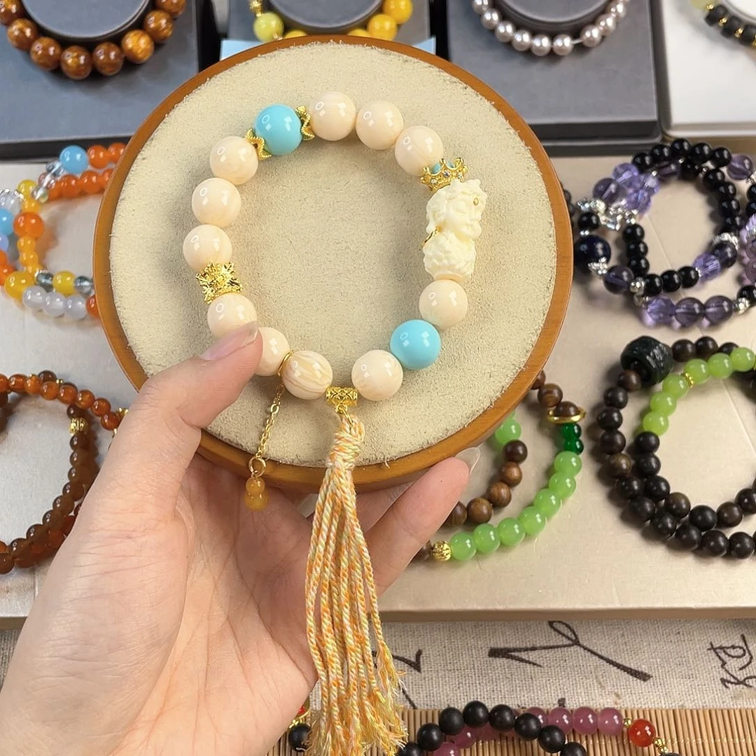 绿松石手饰银S925镀金镶嵌