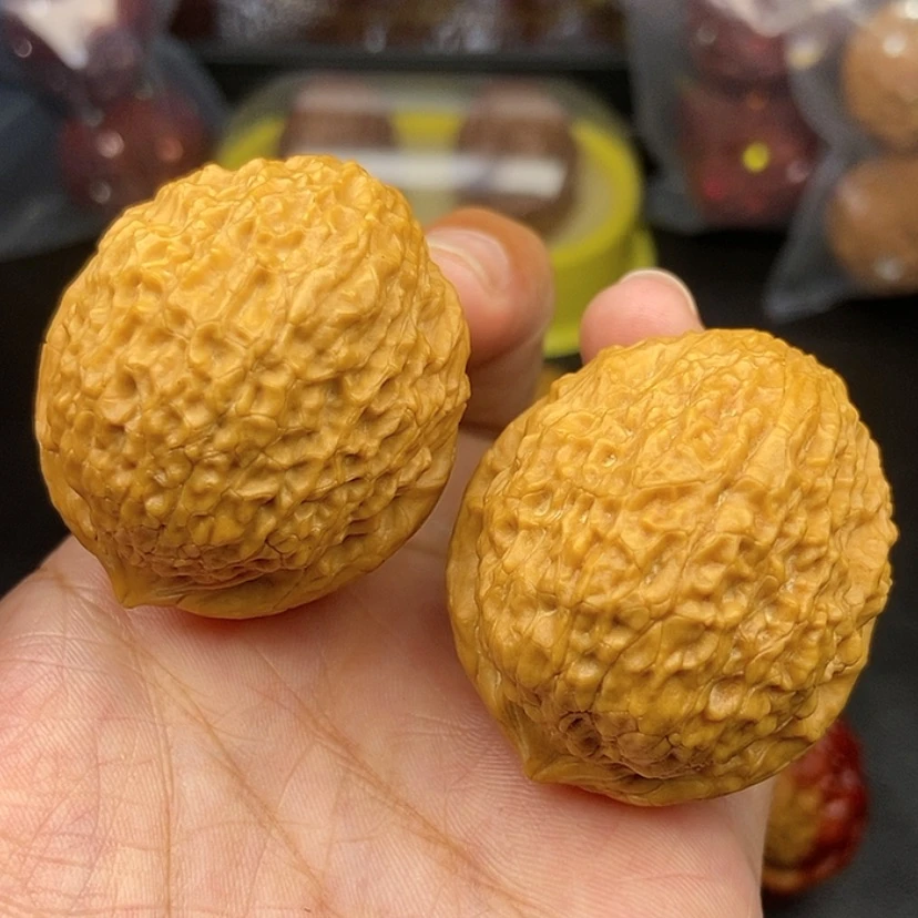【闪购商品】把件文玩核桃41尺密纹狮子头53.4克