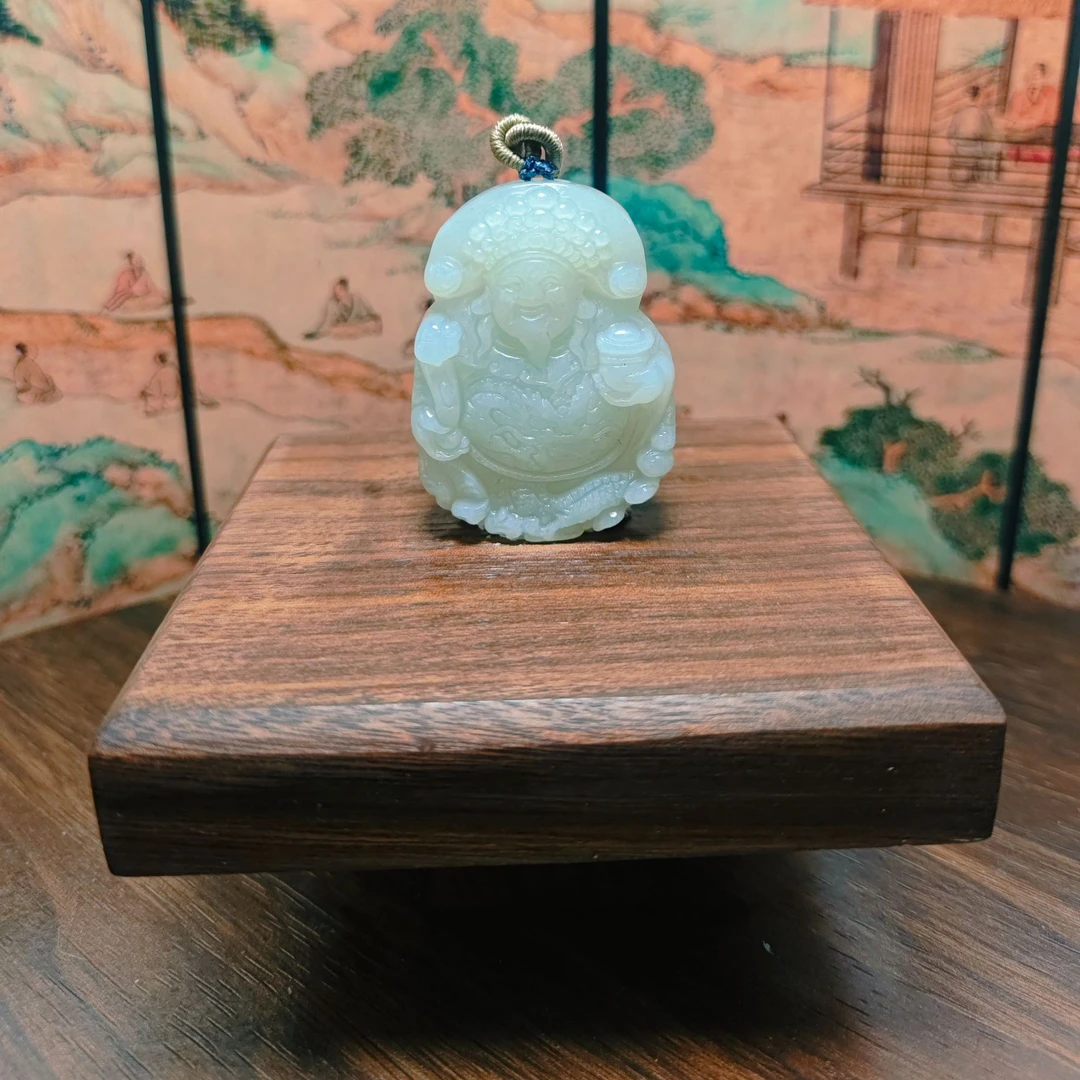 F和田玉财神吊坠1227