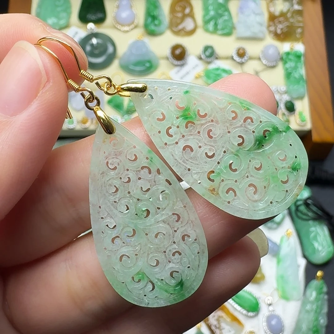 翡翠银S925镶嵌颈饰