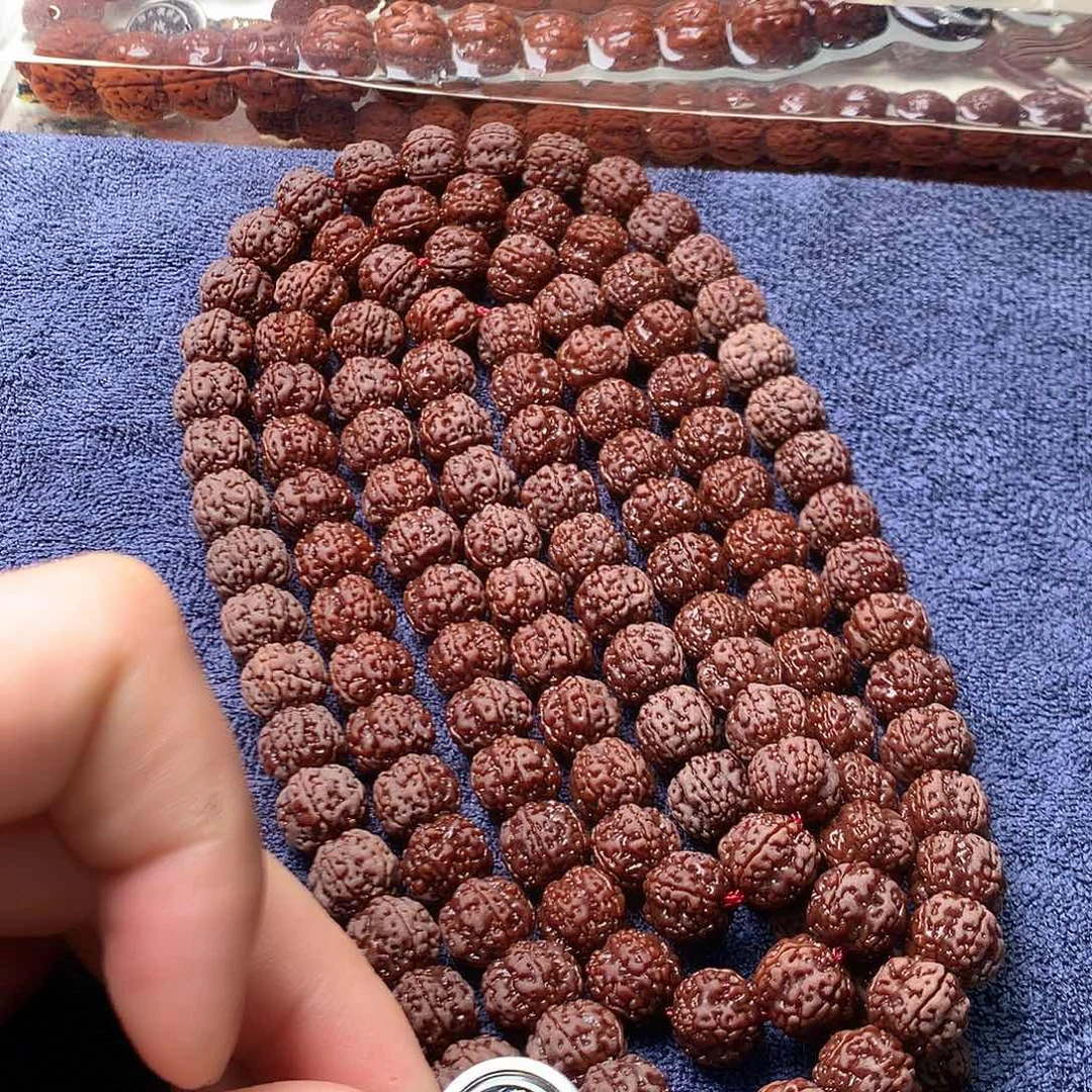 金刚菩提吊坠定制级老树梅花130颗脖挂全品无黄