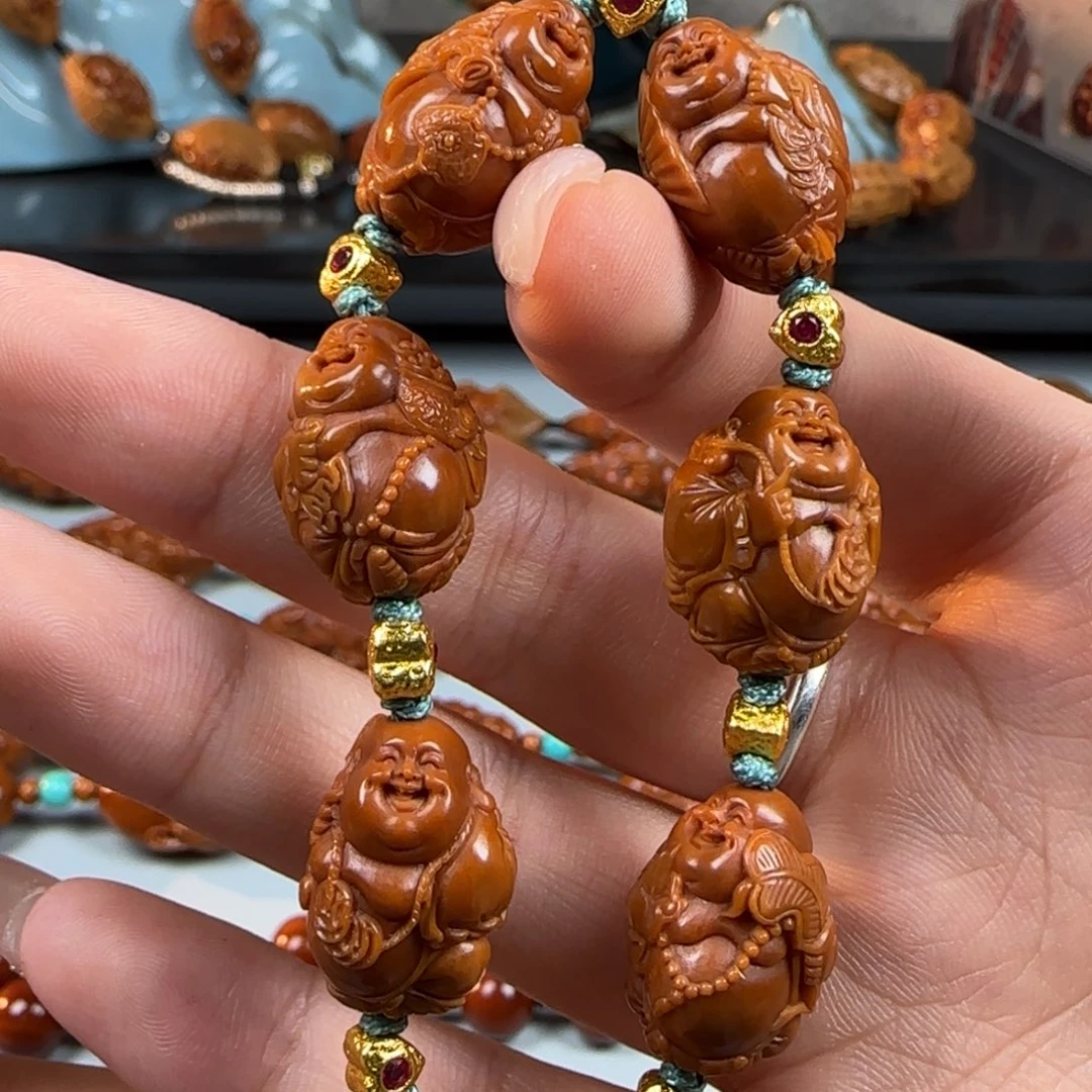 手串/手链橄榄核小籽八宝弥勒