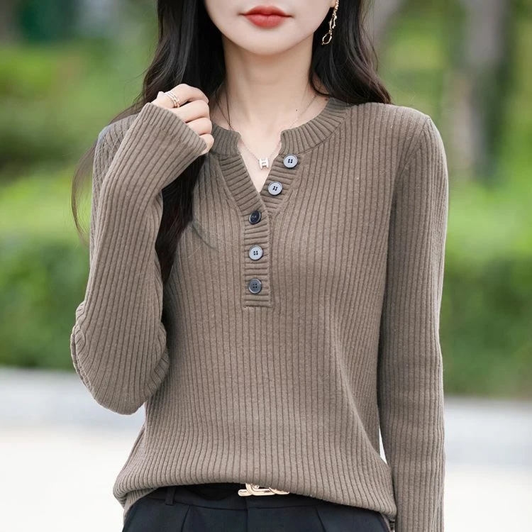 红色V领显瘦短款打底衫女2025新款秋冬洋气内搭大码女装针织毛衣