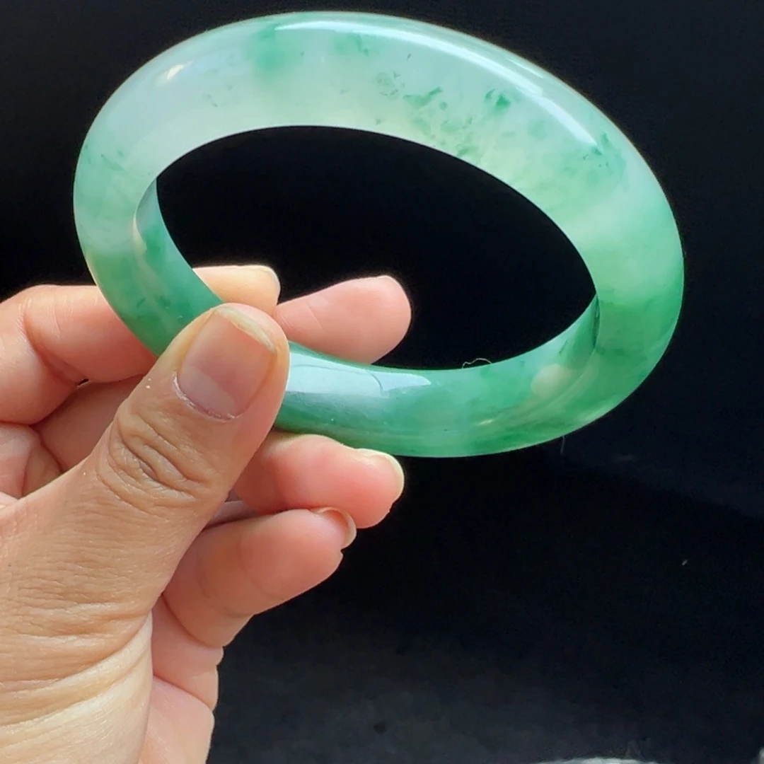 石英质玉未镶嵌手镯非洲翠59