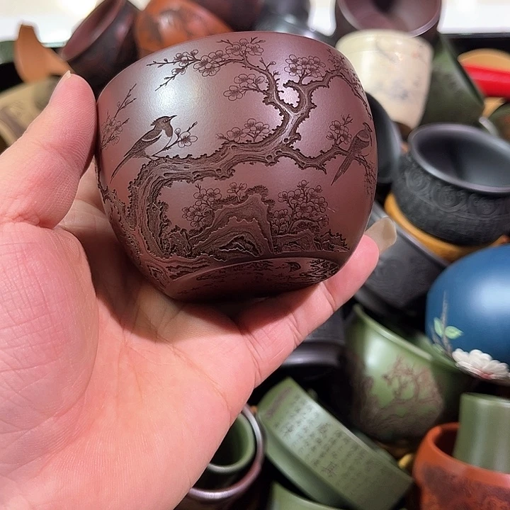 茶杯紫砂全手工紫砂主人杯