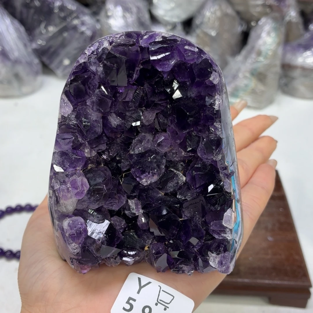 未镶嵌紫晶眼镜水晶