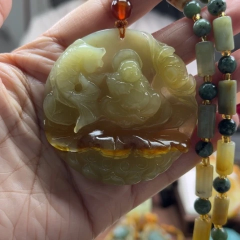 岫玉挂件未镶嵌挂件