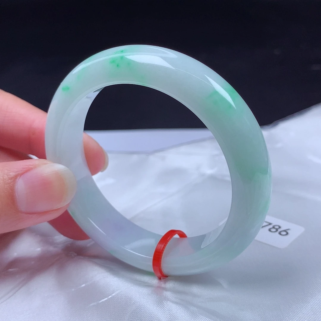 翡翠未镶嵌手镯50圈s61786