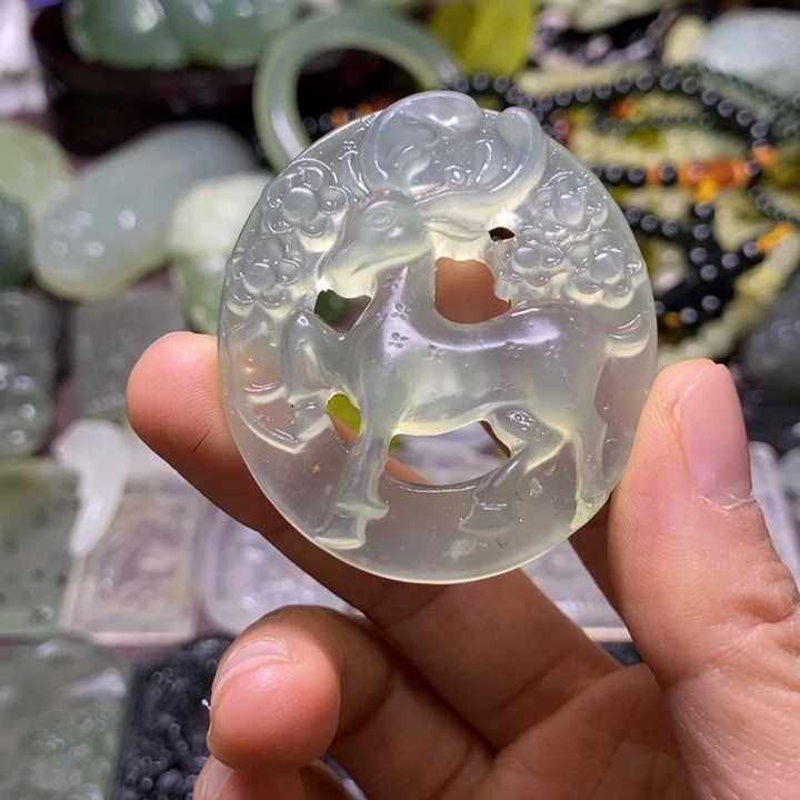 岫玉未镶嵌岫玉颈饰