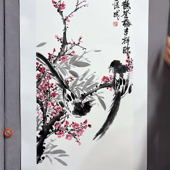 国画亲笔手绘放心去藏