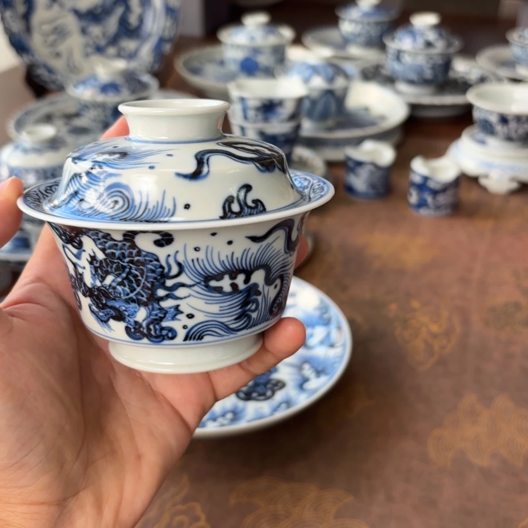 摆件景德镇手绘茶器