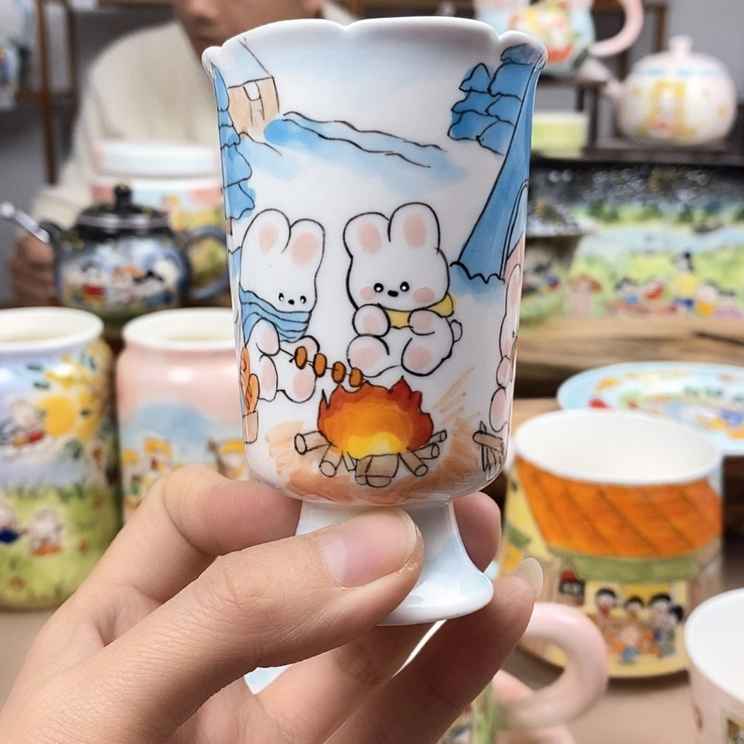 杯景德镇陶瓷高温瓷