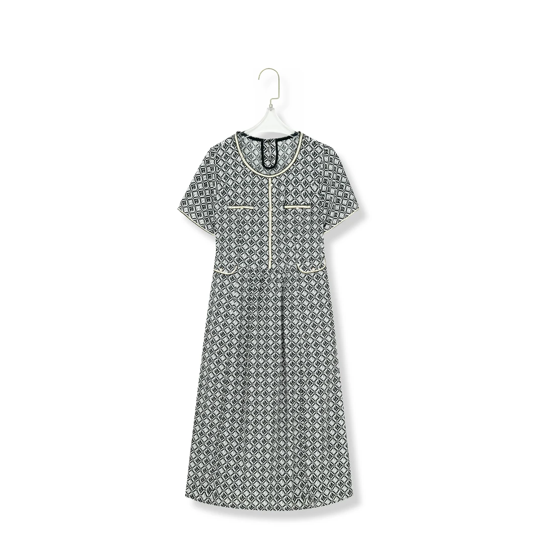 2025夏季新款时尚轻奢桑蚕丝连衣裙25030