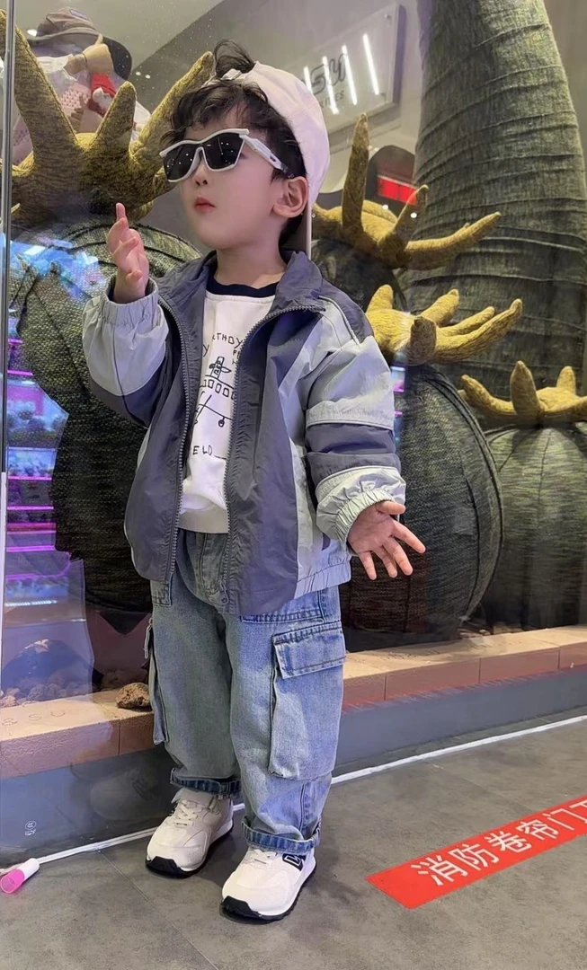 【棉逗熊品牌】男童韩版春季休闲时尚男童套装-075春