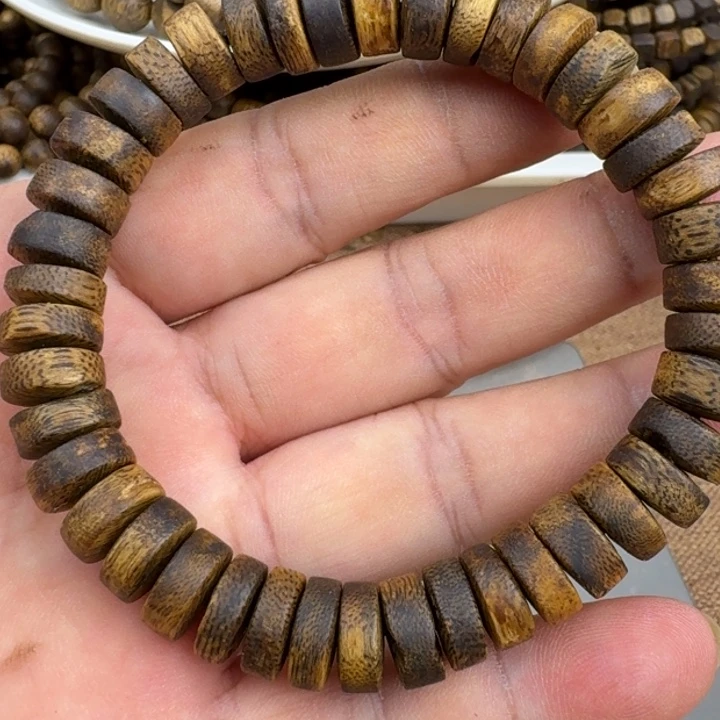 手串沉香阿***下油叶子手串10克加