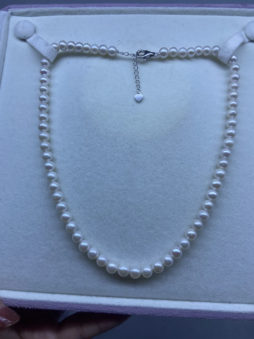 天然淡水珍珠项链5.5-6.5mm时尚百搭款