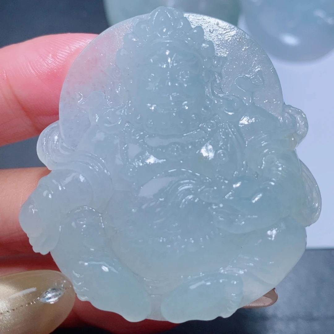 定制翡翠未镶嵌毛货翡翠挂件