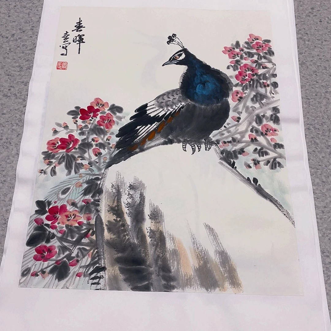 国画1.4平尺纯手绘国画作品