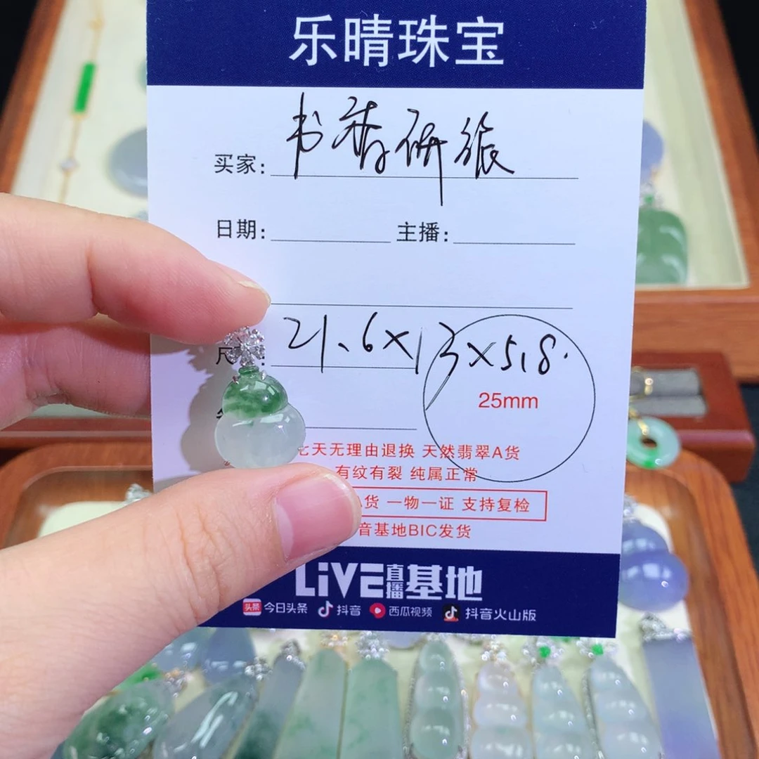 颈饰18K金镶嵌翡翠书**旅