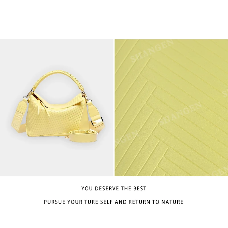【尚恩CC】RC-25423-小鸡黄-轻奢时尚女士新款手提单肩斜挎包