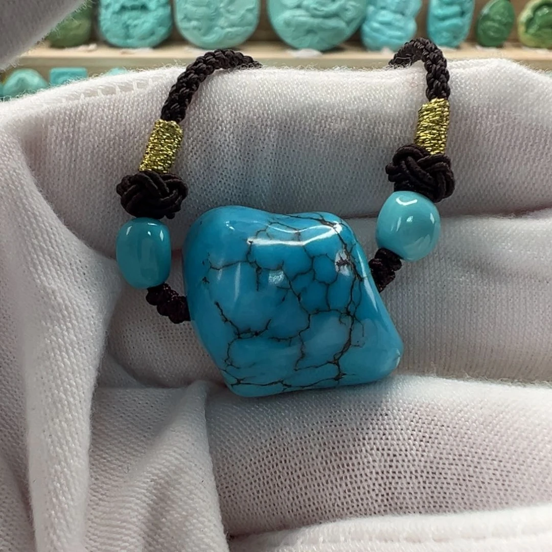 未镶嵌绿松石随形19.5mm