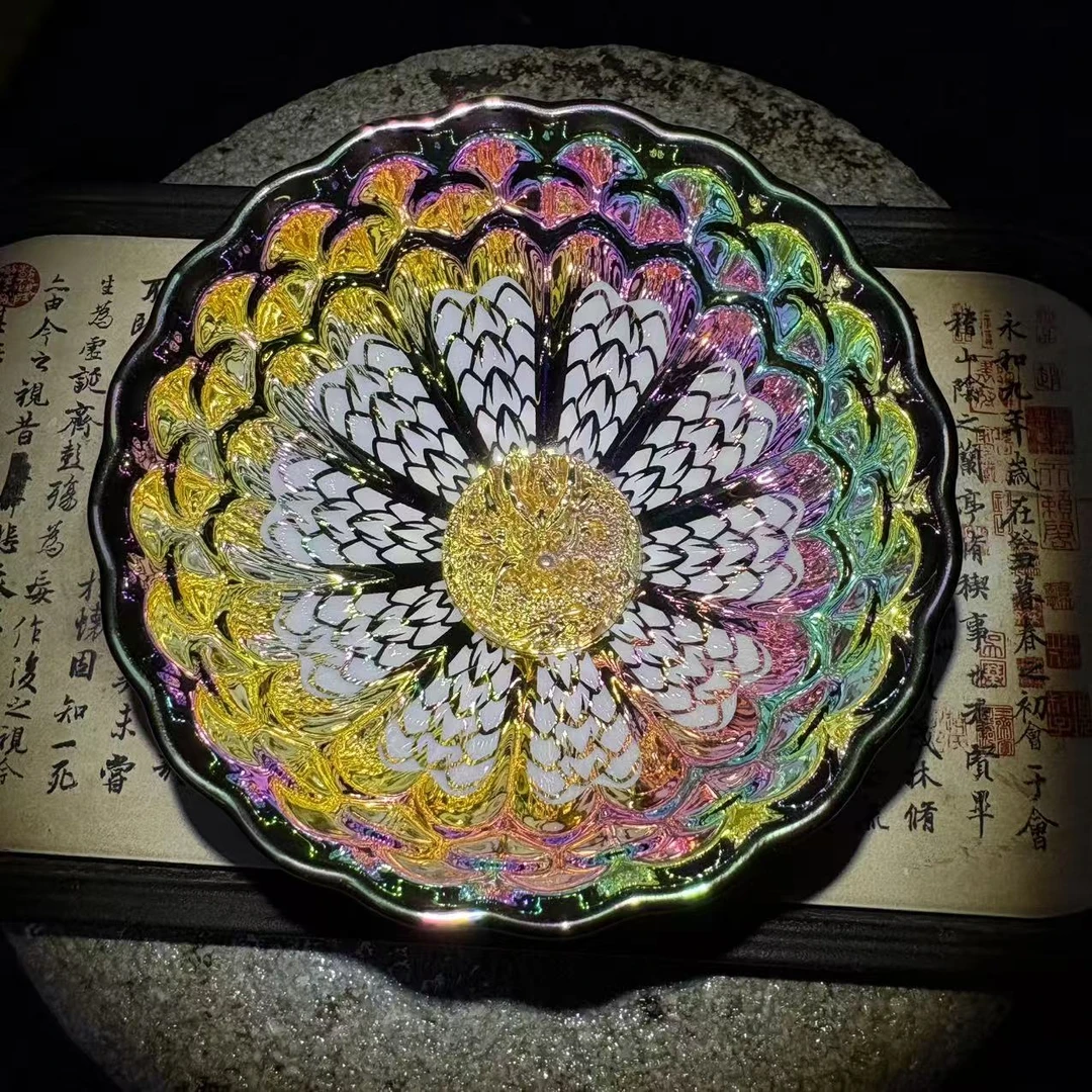 高端茶具茶器（七彩梦幻金龙杯）主人杯