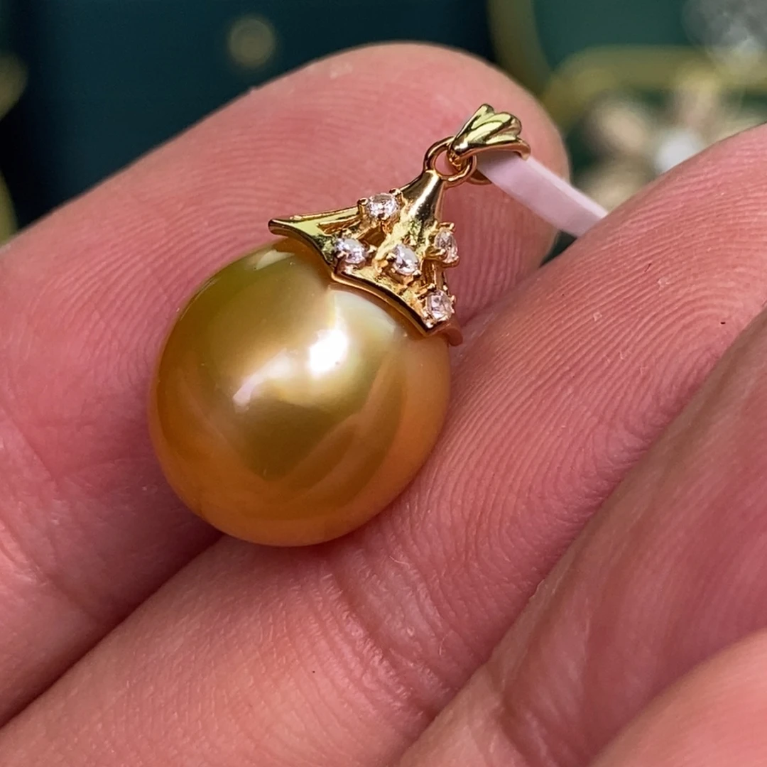 颈饰银S925镶嵌海水珍珠