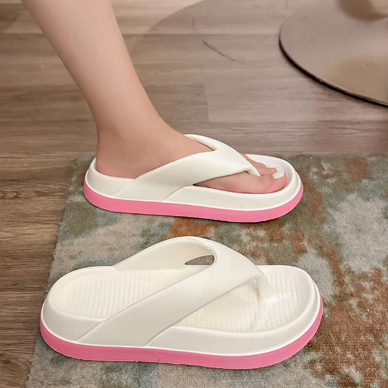 踩屎感人字拖女款厚底夏季2025外穿室内居家厚底防滑踩屎感凉拖鞋
